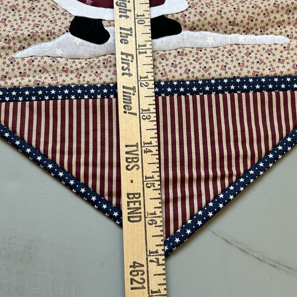 Star Spangled Santa with Bag Christmas Wall Hanging Quilt Primitive Debbie Mum - Picture 14 of 15